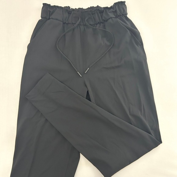 Lululemon Pants - Lululemon Keep Moving Pants Womens 4 Black High Rise 7/8 Luxtreme Drawstring
